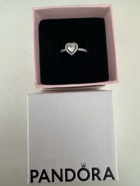 Pandora Heart Ring in Silver